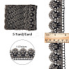 5 Yards Filigree Polyester Lace Trim OCOR-GF0002-13B-2