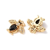Brass Micro Pave Cubic Zirconia Pendants KK-A284-16G-01-2