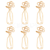 6Pcs 201 Stainless Steel Pendants STAS-UN0034-31-1
