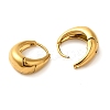 Real 18K Gold Plated 304 Stainless Stee Hoop Earrings EJEW-U009-02G-03-2