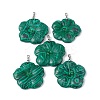 Natural Malachite Big Pendants G-B040-01P-12-1