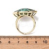 Horse Eye Natural African Turquoise(Jasper) Cuff Rings RJEW-M076-04G-06-3