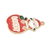 Christmas Alloy Enamel Pendants ENAM-B035-02I-10KCG-2