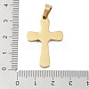 Ion Plating(IP) 304 Stainless Steel Enamel Rhinestone Pendants STAS-Q325-05L-G-3