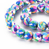 Handmade Polymer Clay Beads Strands CLAY-N008-054-09-3