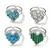 304 Stainless Steel Open Cuff Rings RJEW-C079-01P-1