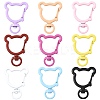 14Pcs Spray Painted Eco-Friendly Alloy Swivel Snap Hook Clasps FIND-FS0004-59-1