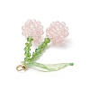 Glass & Acrylic Beaded Pendants PALLOY-MZ01264-01-3