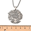 201 Stainless Steel Hollow Tree of Life Pendant Box Chain Necklaces LS-NJEW-M086-04P-3