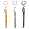3 Sets 3 Colors  Alloy Keychain Tassel Chain Pendant Decoration HJEW-UN0001-25-1