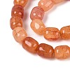 Baking Paint Crackle Glass Beads Strands DGLA-N019-01B-06-4