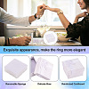 Square Paper Jewelry Ring Gift Boxes with Bowknot LS-CON-TAC0010-80E-5