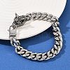 304 Stainless Steel Cuban Chain Bracelets for Men BJEW-I321-01ASP-2