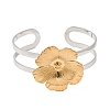 Two-Tone 304 Stainless Steel Cuff Bangles for Women BJEW-Z170-01GP-02-4