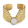 Natural White Jade Finger Rings RJEW-U027-02G-05-2