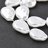 Electroplate Opaque Glass Imitation Pearl Strands EGLA-D302-02F-3