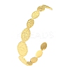 304 Stainless Steel Open Cuff Bangles for Women STAS-D016-01G-1