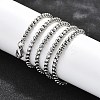 Non-Tarnish 304 Stainless Steel Box Chain Necklaces NJEW-O110-05I-P-2