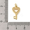 Rack Plating Brass Micro Pave Cubic Zirconia Pendants ZIRC-F142-12A-G-3