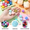 Hexagon Food Grade Silicone Focal Beads SIL-CJC0005-07-3