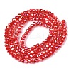 Electroplate Glass Beads Strands EGLA-A044-P1mm-B22-3