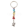 Natural & Synthetic Gemstone Beaded Keychains KEYC-JKC00303-2
