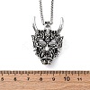 Tibetan Style Zinc Alloy Viking Pendant Necklaces NJEW-Z062-01AS-03-5