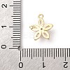 Brass Micro Pave Cubic Zirconia Charms LS-KK-D371-04F-G-3