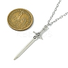 Gothic 304 Stainless Steel Cable Chain Necklaces NJEW-JN04983-01-3