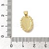 Rack Plating Brass with Cubic Zirconia Pendants KK-Z086-33G-02-3