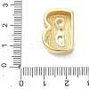 Brass Initial Beads KK-B167-27G-01B-3
