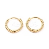 304 Stainless Steel Twist Rope Shape Hoop Earrings for Women EJEW-I278-01B-G-1