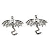Tibetan Style Alloy Pendant Rhinestone Settings TIBEP-K001-01AS-1
