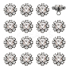 24Pcs 1-Hole Zinc Alloy Buttons FIND-PH0026-97-1