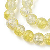 Transparent Crackle Baking Paint Glass Beads X1-DGLA-T003-01B-15-3