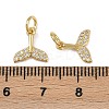 Brass Micro Pave Cubic Zirconia Pendants KK-Z120-04G-02-3