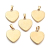 Ion Plating(IP) Fashionable 304 Stainless Steel Stamping Blank Tag Pendants X-STAS-J002B-01G-2