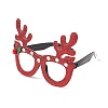 Christmas Plastic & Non-woven Fabric Glitter Glasses Frames LS-AJEW-E053-01E-2