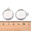 Tibetan Style Alloy Pendant Cabochon Settings PALLOY-N178-13AS-E-3