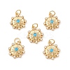Eco-Friendly Brass Micro Pave Cubic Zirconia Pendants LS-KK-I698-19G-2