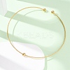 201 Stainless Steel Wire Cuff Choker Necklace NJEW-Z098-01G-4