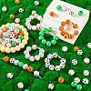 DIY Sports Ball Wood & 304 Stainless Steel  Keychain Making Kits DIY-TA0010-99-8