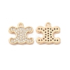 Brass & Cubic Zirconia Pendants KK-Q773-21G-1
