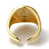 Rack Plating Round with Saint Brass Open Cuff Rings RJEW-S411-11G-03-3