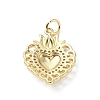 Eco-Friendly Rack Plating Brass Micro Pave Cubic Zirconia Pendants KK-F845-33G-02-2