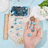 140Pcs Dyed Natural Akoya Shell Pendants BSHE-BBC0001-07D-3