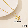 304 Stainless Steel Butterfly Pendant Necklaces VH1834-6-1