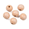 Christmas Printed Schima Wood European Beads WOOD-I015-01D-1