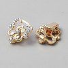 Flower Alloy & Glass Cardigan Clips AJEW-WH0314-876G-2