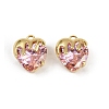 Brass Micro Pave Cubic Zirconia Charms KK-R226-06G-03-1